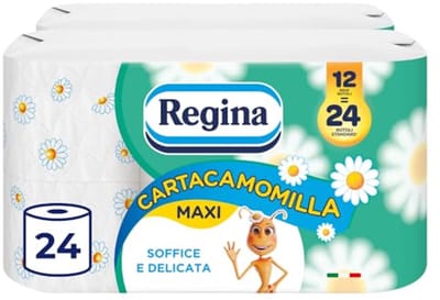 Zacht Toiletpapier met Kamille Essence - 24 Rollen, 3-Laags, Milieuvriendelijk