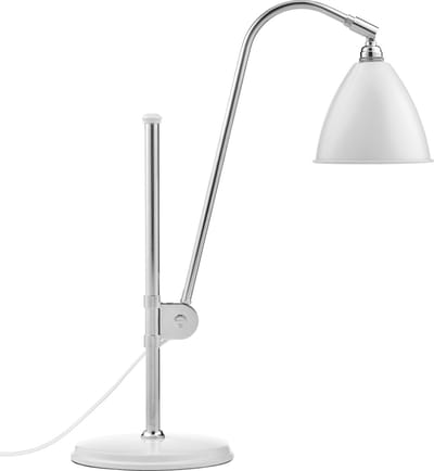 GUBI Bestlite BL1 - GUBI BL1 tafellamp Chrome/Soft White Semi Matt - ∅16cm