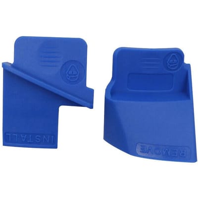 1 paire d'outils de démontage et d'installation de courroie extensible pour voiture, outil de démontage de courroie d'entraînement nervurée en plastique bleu pour automobile bleu