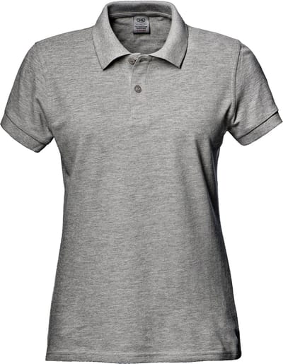 SIR SAFETY PIQUET Korte mouw Werkpolo DAMES Grijs - 100% Katoen - 180 g/m² - Dubbel Gestikt