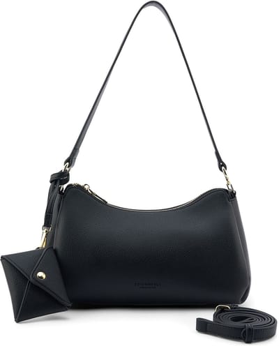 SEIDENFELT MANUFAKTUR schoudertas Meloy Shoulder Bag Black zwart