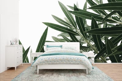 Behang - Fotobehang Natuur - Planten - Bladeren - Breedte 400 cm x hoogte 240 cm