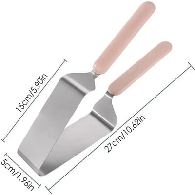 Taartsnijder Snijder Driehoekige Separator Verstelbaar Roestvrij Staal Taartsnijder Vorm DIY Decoreren Bakgerei Keukengerei gray