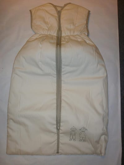 slaapzak vaco zonder mouw 90 cm  beige kindjes