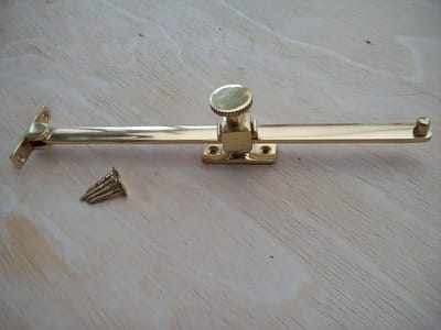 Raamverblijf - Raambegrenzer - Kozijn Beveiligen - Schroefbevestiging - 250 mm - Brons