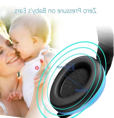 Baby Oorkappen voor Geluidsbescherming, Hoofdtelefoon voor Kinderen van 0 tot 3 Jaar, Ideaal voor Vliegtuigen en Drukke Omgevingen
