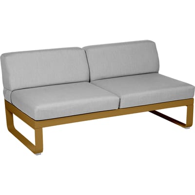 Fermob BELLEVIE 2-zits middenmodule - D2 peperkoek - 79 Flanelgrijs