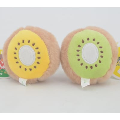 2s/lot 6cm Jouet en Peluche Kiwi Dessin Animé Porte-clés Adorable Oiseau Kiwi Poupée en Peluche Ornement Couple Cadeaux