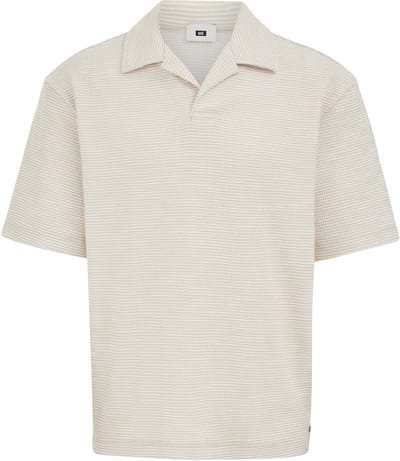 WE Fashion Heren relaxed fit polo met structuur