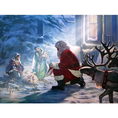 Diamond Painting Kerst Strass Kruissteek Diamant Borduren Kerstman Foto Home Decor 20X30CM gray