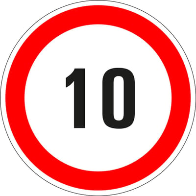 10 bord - kunststof 100 mm
