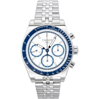 Tissot PR516 Chronograaf Roestvrij Staal Wit Wijzerplaat Automatisch T149.462.11.011.00 100M Herenhorloge wit