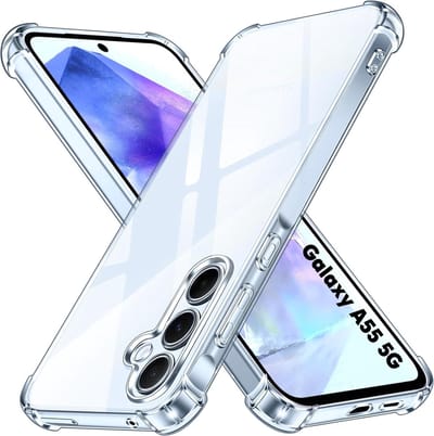 Hoesje voor Samsung Galaxy A55 5G backcover Shockproof siliconen Transparant