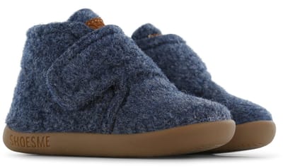 Shoesme Blauw Vilten Slofje - Baby Slofjes - Jongens - Dark Blue - - Maat 21