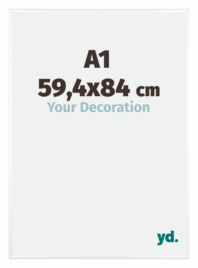 Your Decoration - Puzzellijst 59,4x84 cm - Wit Hoogglans - Puzzellijst 1500-2000 stukjes - Aluminium Fotolijst - Kent