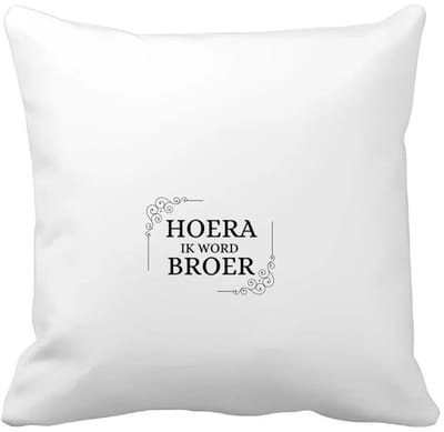 Akyol - hoera ik word broer Kussen hoes - Broer - iemand die broer wordt - broer cadeautjes - cadeau - kado - geschenk - 40 bij 40 cm