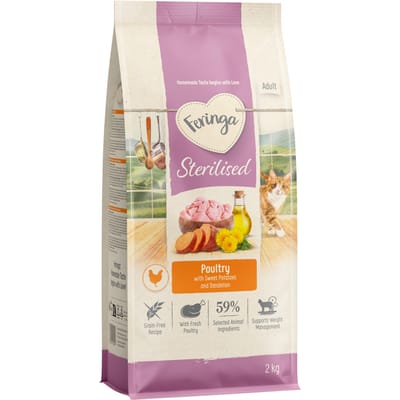 Feringa Adult Sterilised Gevogelte - Nieuw Recept: Voordeelpakket 10 kg (5 x 2 kg)