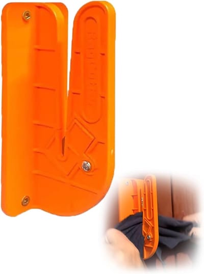 Oneay Wandgemonteerde voddensnijder, stoffensnijder, snelle voddensnijder, snijdt gemakkelijk oude lakens, T-shirts, quiltgereedschap (oranje)