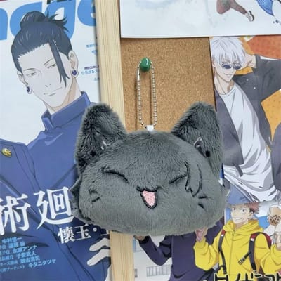 Anime Sleutelhanger Geto Suguru en Satoru Gojo Pluche Cosplay Pop Hanger Sleutelhangers Accessoires Sleutelhangers Fans Cadeaus grijze kleur