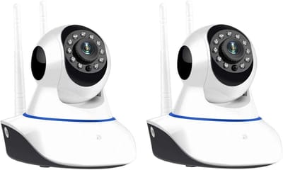 Set IP-camera's - Wifi Camera's - Huis Beveiliging - Gemotoriseerd Pan/Tilt - 12x11x12.5 cm