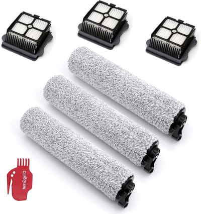 Vervangende Borstelrollen en HEPA Filters voor Tineco Vloerzuigers - Accessoireset met 3 Filters en 3 Borstels voor Optimale Reiniging