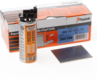 Paslode 395194 Afwerknagel Verzinkt F18x32mm + Gas IM50 - 2.000 stuks.