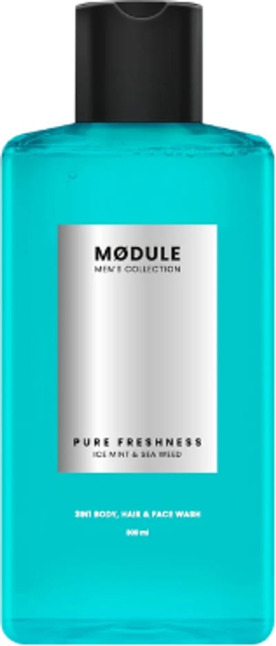 MODULE 3-in-1 Douchegel Pure Freshness - 300 ml | Lichaam, Gezicht & Haar - Bergamot & Vetiver - Vegan