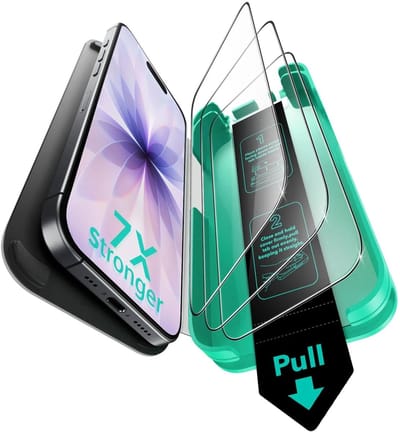 ESR UltraFit Armorite Screen Protector Geschikt voor iPhone 17 / 16 Pro - 9H Tempered Glass - Case Friendly - Installatieframe - Militair Getest Glas - Geen luchtbellen & stof - 3-Pack