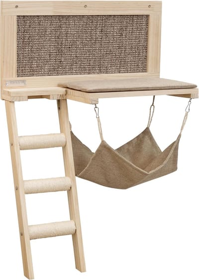 Houten Ligplank voor Hond of Kat - Comfortabel Huisdierbed 58x89 cm