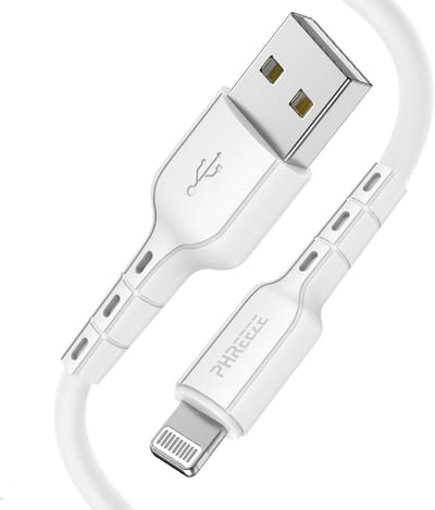 Oplaadkabel geschikt voor iPhone en iPad met Lightning naar usb A - Oplader kabel - 1 meter - Wit - Phreeze