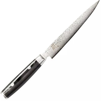 Yaxell Ran Vleesmes 15 cm – 69 Lagen Damaststaal – VG10 Staal – 61 HRC – Canvas-Micarta Heft