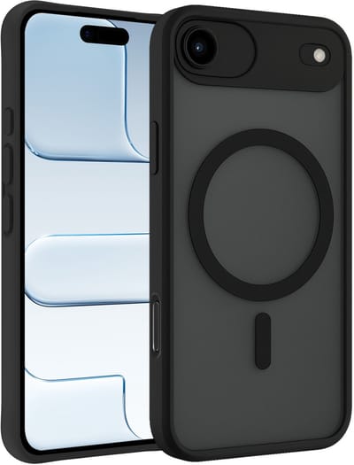 Hoesje - Geschikt voor Apple iPhone Air - Magsafe Compatible - Sterk & Shockproof - Back Cover - Telefoon Hoes Shockproof - Shock Proof Case - Telefoonhoes - Zwart