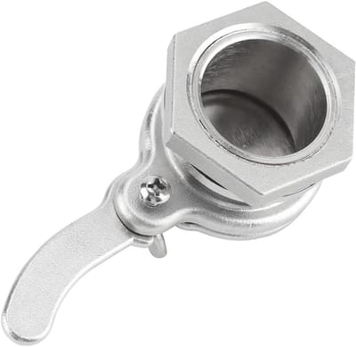 Honingkraan Afsluiter - Honing Poortventiel - Honing Tappen - Roestvrij Staal - 13.5 cm - Zilver