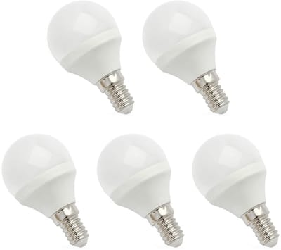 Spectrum LED Kogellamp E14 6W - 230V - 540 Lumen - 4000K Neutraal Wit - Natuurlijk Licht - Energiezuinig - 5 stuks
