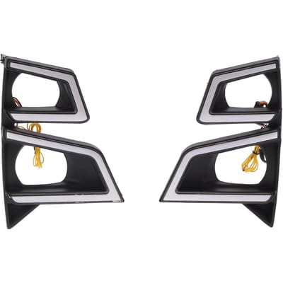 2 pièces de feux de jour LED pour voiture pour ISUZU DMAX Troisième Génération RG01 2019 2021 black