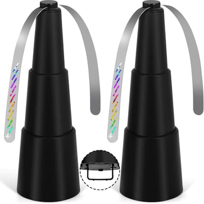 Muggenafstotende ventilator, set van 2 stuks, pijnloze vliegenafstotende ventilator voor op tafel, geschikt voor thuiseten, picknicks en barbecue's