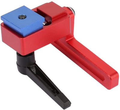 Dailygoods- Mijter Track Stop - 30mm Ramp Connector - Houtbewerkingsassistent - Aluminiumlegering - Ergonomisch Ontwerp - Verstelbaar Deksel - Verstekstop