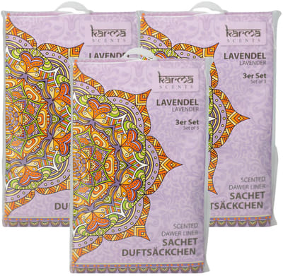 Home & Styling Geurzakjes Lavendel geur - set 9x stuks - met ophanghaak - geurkaartjes/luchtverfrisser - kasthangers