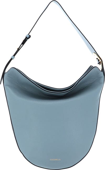 COCCINELLE Leren Schoudertas Josephine Shoulder Bag Cloud Blauw
