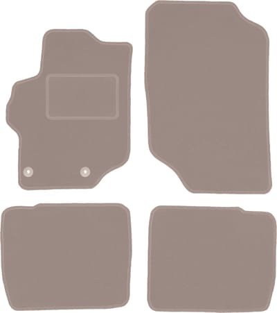 Beige veloursmatten voor: Citroen C-Elysee sedan (2012-)