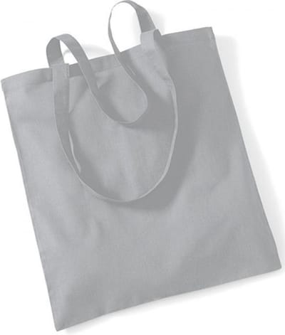 Westford Mill Bag For Life - Long Handles WM101 - Pure Grey - 38 x 42 cm