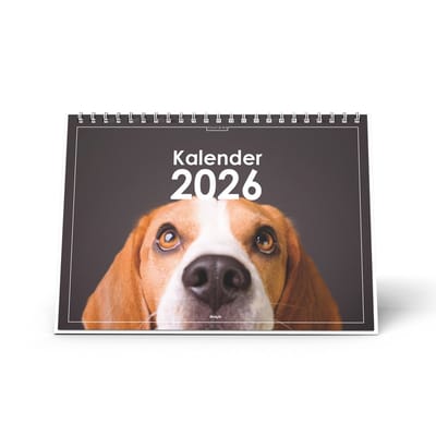 Huurdies - Bureaukalender 2026 - Beagle