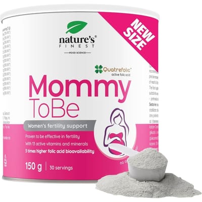 Nature's Finest MommyToBe – Zwangerschapscomplex voor vrouwen – Foliumzuur – IJzer – Vitamine D3 – B-complex – Zink – Vruchtbaarheid – Ondersteuning tijdens zwangerschap – Natuurlijk – Zonder toegevoegde suikers – Vegan