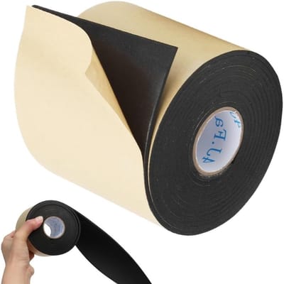 Dikke Zwarte Foam Lijmtape van 3mm voor Deuren, Ramen en Meubels - Ideaal voor Afdichting en Bescherming (3 Meter)