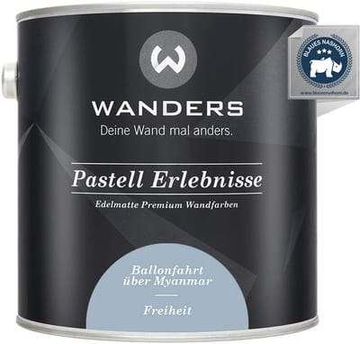 Wanders Muurverf - Edelmatte Krijtverf voor Hout en Meubels - Zacht Blauw Vrijheid - 2,5L