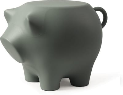 Bijzetvarken Olijfgroen / Sidepig Olivegreen  - Design Bijzettafel - Werkwaardig.