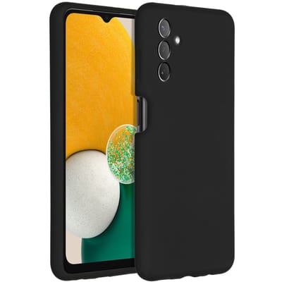 Accezz Hoesje - Geschikt voor Samsung Galaxy A13 (5G) / A04s - Liquid Silicone Backcover - Zwart