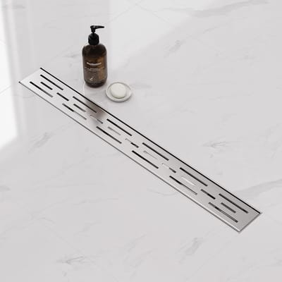 AquaVik Douchegoot Elit Met Rooster 100 x 7 cm Premium RVS