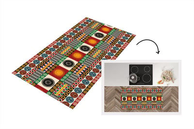 Keukenloper - Loper keuken - Patronen - Maya - Details - Zuid-Amerika - 120x60 cm - Keukenloper vinyl
