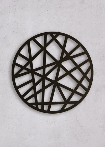 Wanddecoratie | Geometrisch 3 rond - XL (80x80cm)